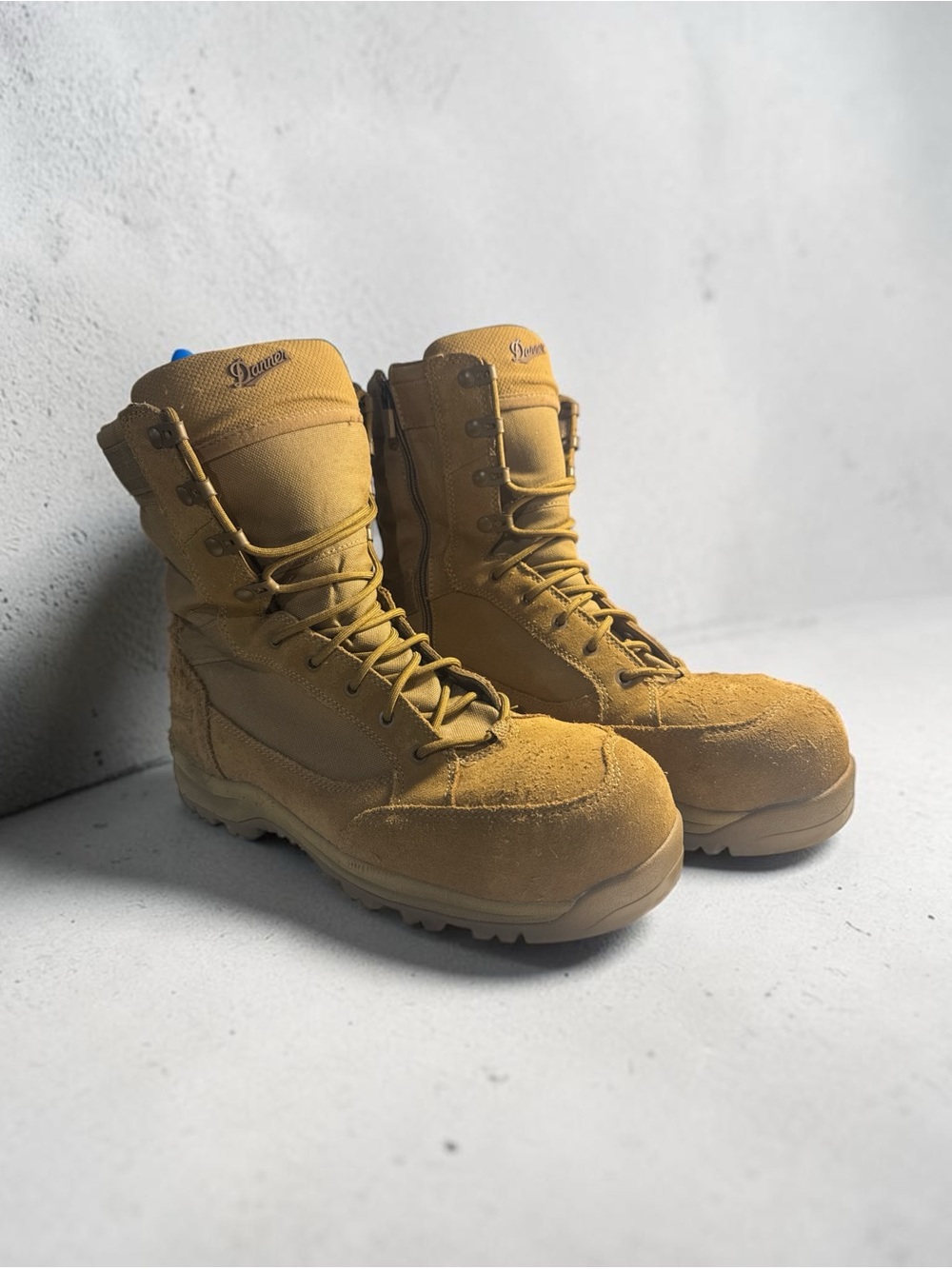 Danner Men's Wheat Tactical Boots - Suede Field Combat Boots